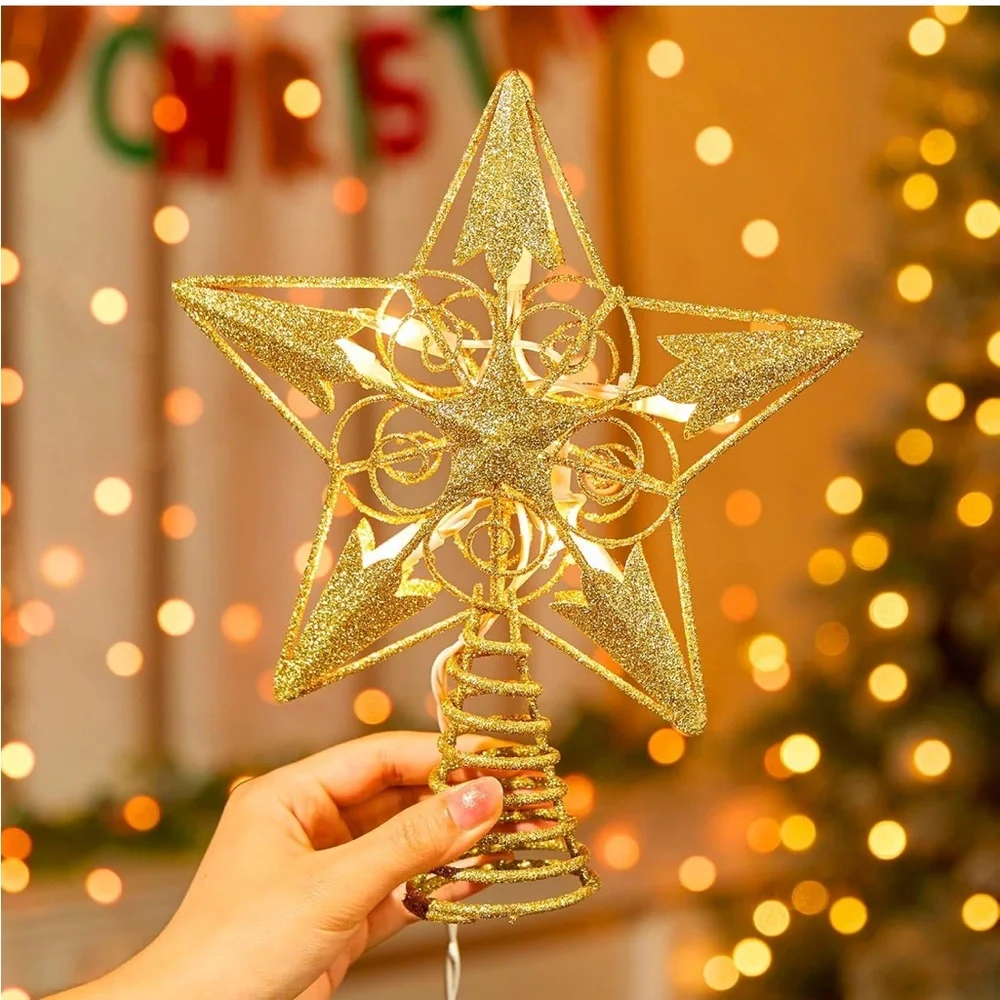 Gold Star Tree Topper
